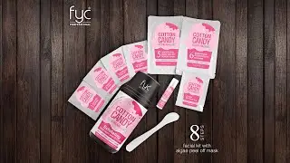COTTON CANDY ICE CREAM FACIAL WITH ALGAE PEEL OFF MASK KIT