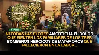 NI TODAS LAS FLORES AMORTIGUA EL DOLOR QUE SIENTEN LOS FAMILIARES DE LOS TRES BOMBEROS FALLECIDOS...