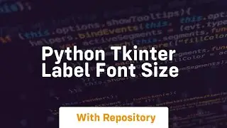 python tkinter label font size