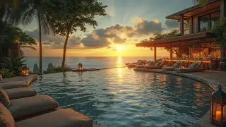 Tropical Chillout Music 🌴 Luxury Villa Sunset Playlist: Relaxing Deep House Mix 🍹