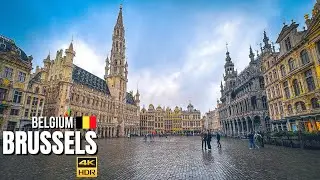 Brussels, Belgium 🇧🇪 Walking Tour in the Historic Centre【4K HDR】| 2024