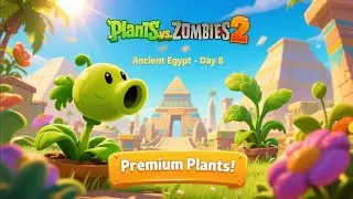 Plants vs. Zombies 2 - Ancient Egypt - Day 8 - (Premium Plants)