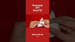 DIY Henna stencils making.. ❤️ reusable stickers #shorts