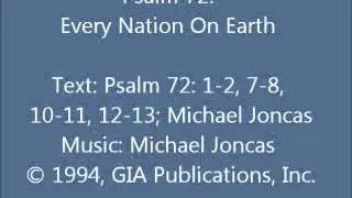 Psalm 72: Every Nation On Earth (Joncas setting)