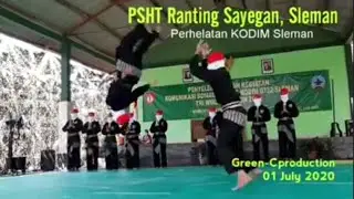 PENAMPILAN PSHT CABANG SLEMAN DI KODIM SLEMAN