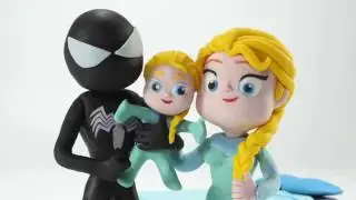 DISNEY FROZEN STOP MOTION Elsa Anna & Olaf Play Doh Frozen Stop Motion Movie Clips