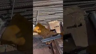 Technical rebar cutting by machine #construction #shorts #building #civilengineering