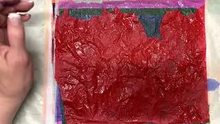 #100dayproject Day 83 Colour Transfer with Tissue Paper---Hits & Misses