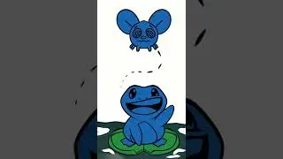 How a Cow Sketch turns into a Frog?! Speed Draw
