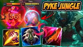 TESTANDO PYKE JUNGLE COM OS BUFFS NOS ITENS DE LETALIDADE E GANKANDO SEM PARAR