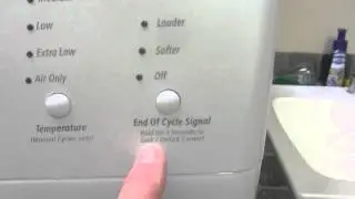 Заблокированные элементы управления сушилки Whirlpool Duet