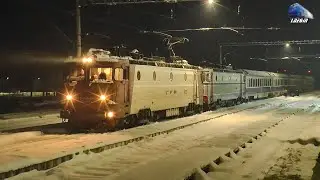 Trenuri de Noapte prin Zăpadă în Gara Năsăud - 04 Ianuaire 2026