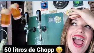 compramos 50 litros de chopp para o feriado🥵