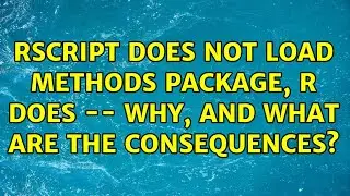 Rscript does not load methods package, R does -- why, and what are the consequences?