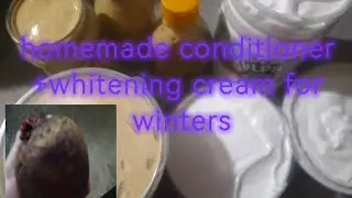 Homemade conditioner+ cream for dry and damage hairs and skin