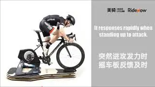 Rocker Plate for cycling training, Smart Bike Trainer Stand Indoor Rocker Plate Works with Zwift.
