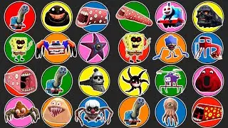Spin Wheel Choo Choo Charles, Thomas Lipan, Train Eater, Monster Helikopter, Screech Roblox, Shin...