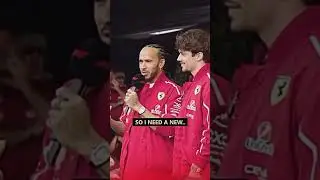 Charles Leclerc having war flashbacks after this question from Lewis Hamilton 💀