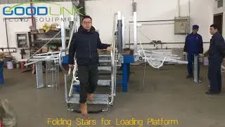Safe tanker access - folding stairs for road & rail tankers and ISO containers