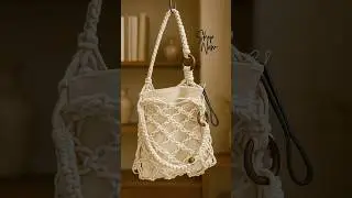 Style woven in stillness.✨ #BohoBag #MiniMacrame #CuteAndClassy #BagGoals #MacrameStyle #DoodleBunny