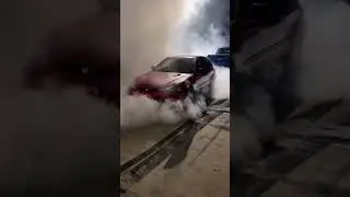 Turbo EK Coupe Insane Burnout #civic #turbo  #honda #ek