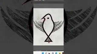 Flying Bird Logo Design Process // Adobe Illustrator #shorts #logodesign #tutorial