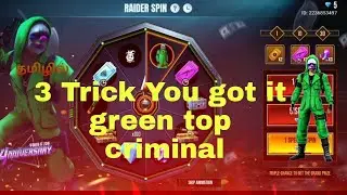 New event green top criminal bundle got it just 100 diamonds தமிழில்😤🤩😤