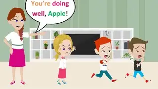 Don't be angry, Apple - Funny Cartoon Story - Lucas English