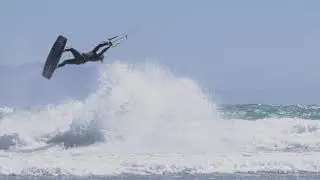 First ever (new school) Back mobe 7 in Kitesurfing - Liam Whaley