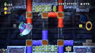 New Super Luigi U - 9-3. Star Coin Deep Dive [ALL STAR COINS]