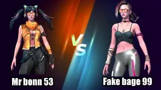 Fake badge 99 vs Mr bonn 53 | 1vs1 Op game play | Gerena free fire