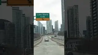 Lake shore blvd. Driving tour #downtowntoronto #abba #short