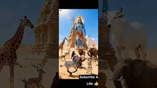 Divine Intervention! A Cow Cried Out to Lord Shiva and He Saved All the Animals #ai #lordshiva