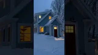 A cozy winter getaway #vermont  #cottagecore #airbnb #bluehour #travel