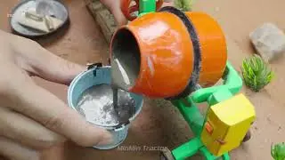 Bridge Collapse Accident - DIY Mini Truck Builds Brick & Metal Railing Bridge  MinMinTractor_R