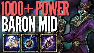 1000+ POWER ON BARON | Smite Season 9 Conquest | COMBO ONE SHOT
