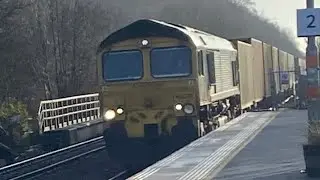 Freightliner 66539 4E31 with 20 containers 10;46 1L Lea Road 13/12/2025
