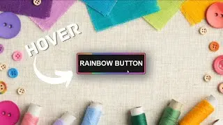 How to make rainbow button, glowing gradient button in CSS