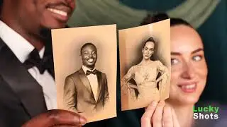 AI Sketch / Watercolor Artist Wedding Experience | AI-Powered Live Sketches by Lucky Shots
