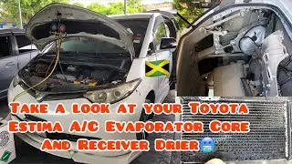 2006 - 2010 Toyota Estima Rear A/C Unit ;Evaporator Core and Receiver Drier Replacement #toyota #ac