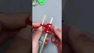 How to tie a heart keychain with a rubber band #crafts #diy #diycraft