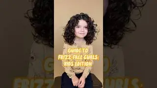 GUIDE TO FRIZZ FREE CURLS: KIDS EDITION #easyathomeroutine #kidscurlyhair #shortsvideo