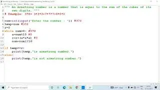 Python Program to Check Armstrong Number