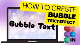 Bubble Text Effect ✔️ NO Photoshop❌ NO Illustrator❌ | Figma Tutorial | + Figma LINK 🤘
