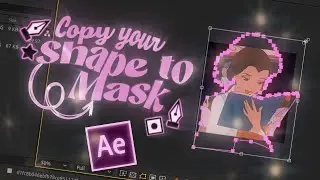 COPY SHAPE LAYER 🎀 TO MASK In After effects! | Easy Tutorial