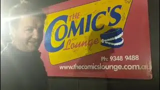 @lawrencemooney signs the board! Happy 25th comedy anniversary mate!