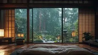 Deep Sleep Soundscape with Rain and Soft Piano - Stress Relief, Insomnia Ease & Gentle Meditation