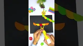 Easy Paper Crafts for Kids | Cute Bird Craft & Caterpillar Paper Art #craft #viral #handmade #yt