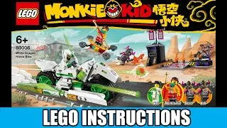 LEGO Instructions: How to Build LEGO White Dragon Horse Bike - 80006 (LEGO MONKIE KID)