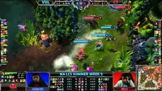 Vulcun (VUL) vs Cloud 9 (C9) || Super week NA LCS Summer 2013 W9D1 || Full Game HD